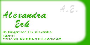 alexandra erk business card